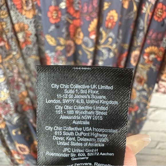 Aveology Floral Earth Angel Maxi Dress 22/24 Flare Sleeve Boho Southwestern - Picture 10 of 13